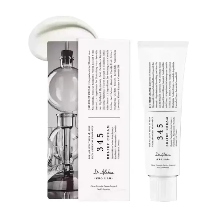 Crème Apaisante Dr.Althea 345 – Soin Coréen pour la Peau avec Eau de Feuille d'Arbre à Thé et Niacin