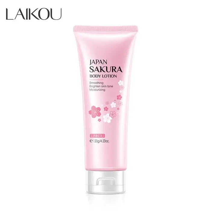 Lait corporel à la fleur de cerisier Laikou, hydratant et réparateur, soin des peaux gercées en hive