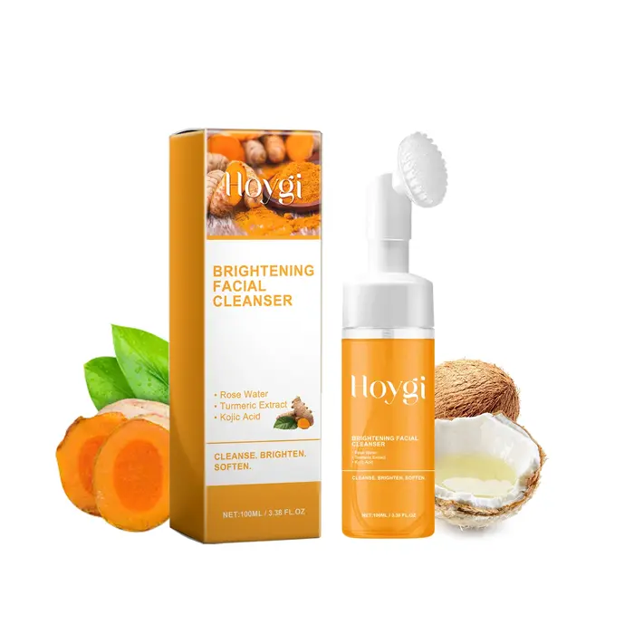Nettoyant au curcuma, nettoyage en profondeur, acide kojique, dissolvant de points noirs, nettoyage 