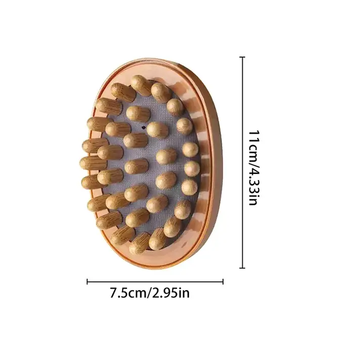 Brosse de Massage corporel en bois, Anti-Cellulite pour jambes, ventre, façonnage du corps, peau sèc