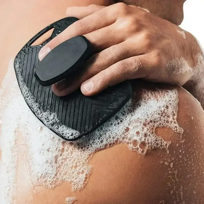 Brosse de nettoyage du corps en Silicone souple