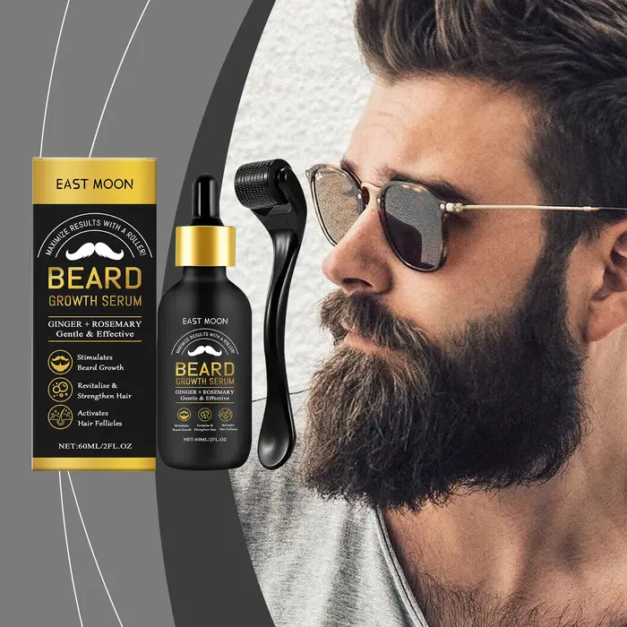 Ensemble d'essences pour le soin de la barbe, soin du visage pour hommes, nutrition des cheveux, soi