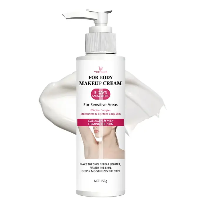 YUITIKUE Crème Corporelle Éclaircissante 3 Jours Effet Neige 150g - avec Collagène & Lait