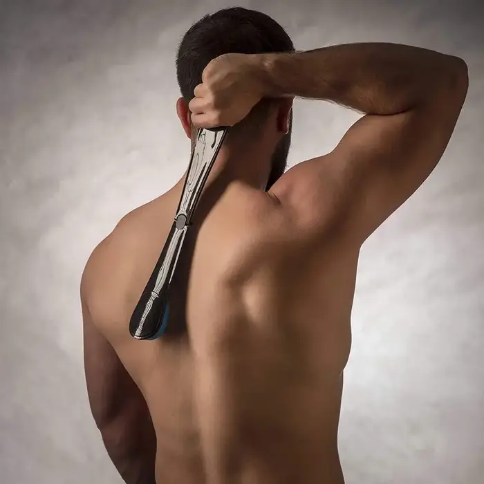Bâton applicateur pour auto-crème solaire et bronzage du dos