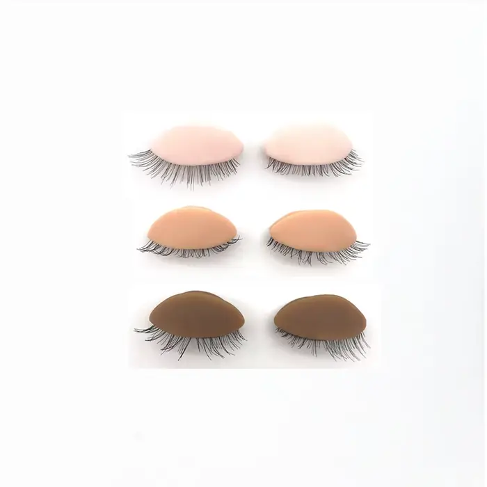 Tête de Mannequin pour extension de cils, kit de formation avec paupières amovibles, têtes de modèle