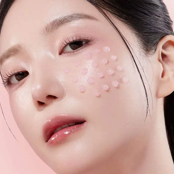 Medicube PDRN Shot d'exosome de collagène rose, liquide transparent rose, léger et absorbant rapidem