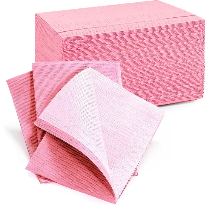 Serviettes de Table jetables pour ongles, 20 pièces, tapis, bavoirs dentaires violets, bavoirs de de