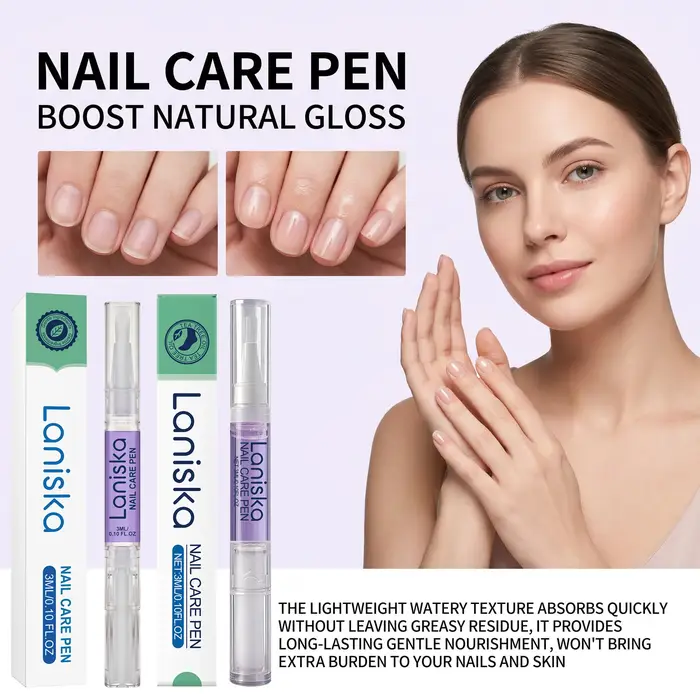 Huile nutritive pour ongles, soin fortifiant des ongles, stylo hydratant pour cuticules, prévention des fissures, brillance naturelle, outil de manucure portable