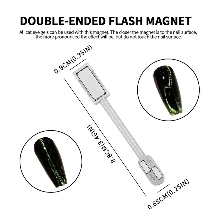 Ensemble de stylos baguette magnétique pour Nail Art, pour peinture sur Gel œil de chat 3D, baguette