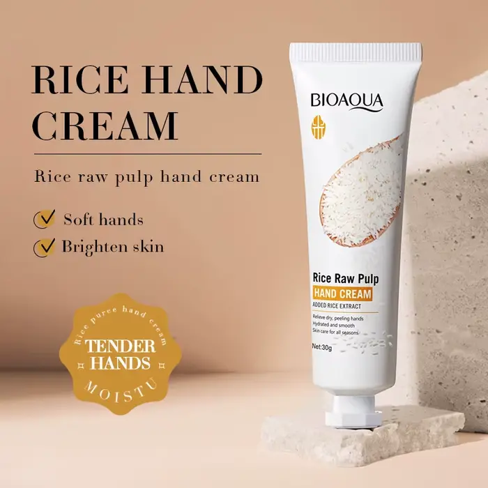 BIOAQUA crème pour les mains au riz blanc blanchissant hydratant nourrissant Anti-âge
