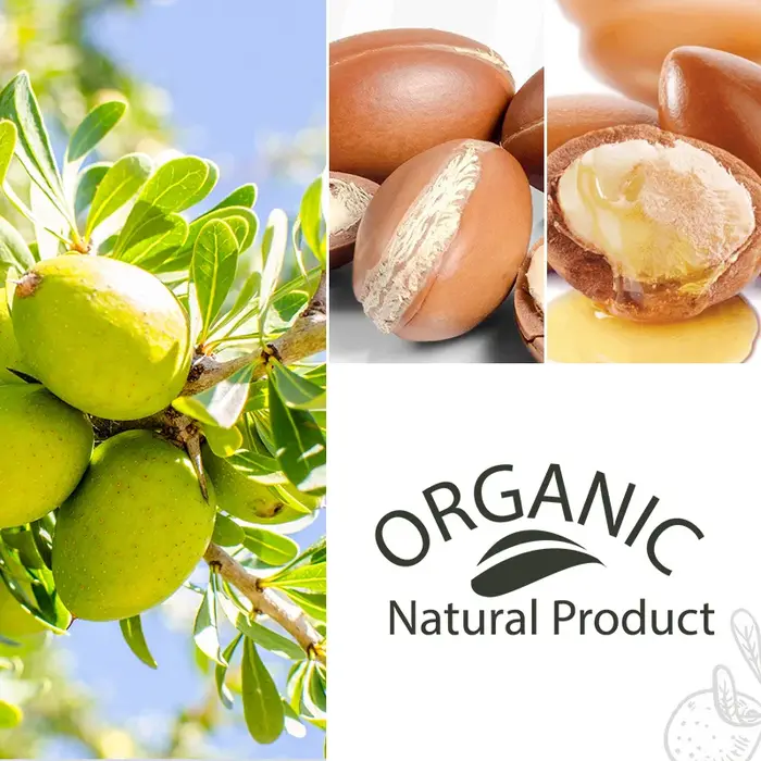 PURC – huile d'argan marocaine, traitement lissant pour cheveux, réparation des frisottis endommagés