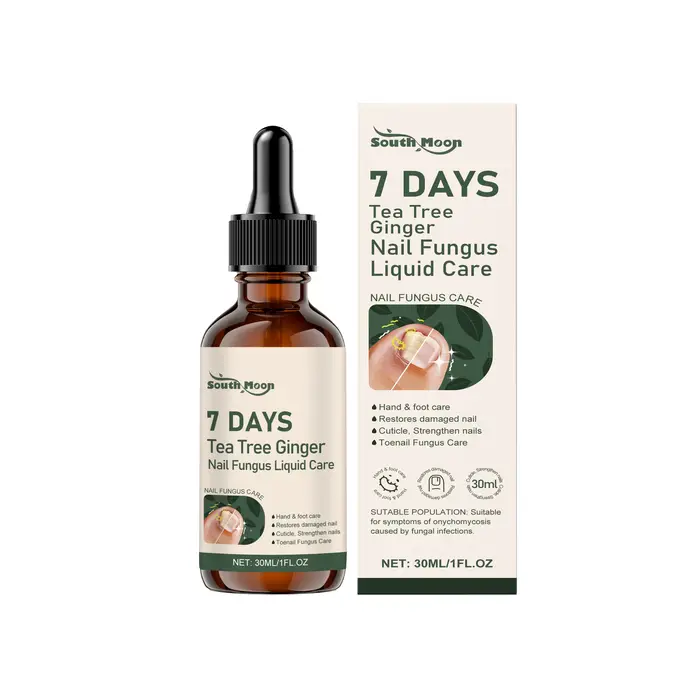 Solution de soin des ongles au gingembre et à l'arbre à thé 30/60 ml – Réparation et entretien de la
