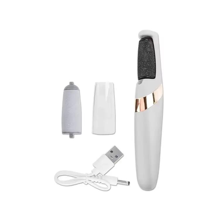 Lime à callus électrique rechargeable sans fil, lime à pieds pour éliminer la peau sèche et rugueuse