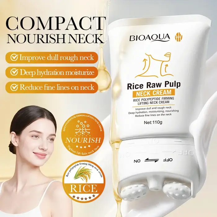 Crème pour le cou BIOAQUA à la pulpe de riz brute 110g