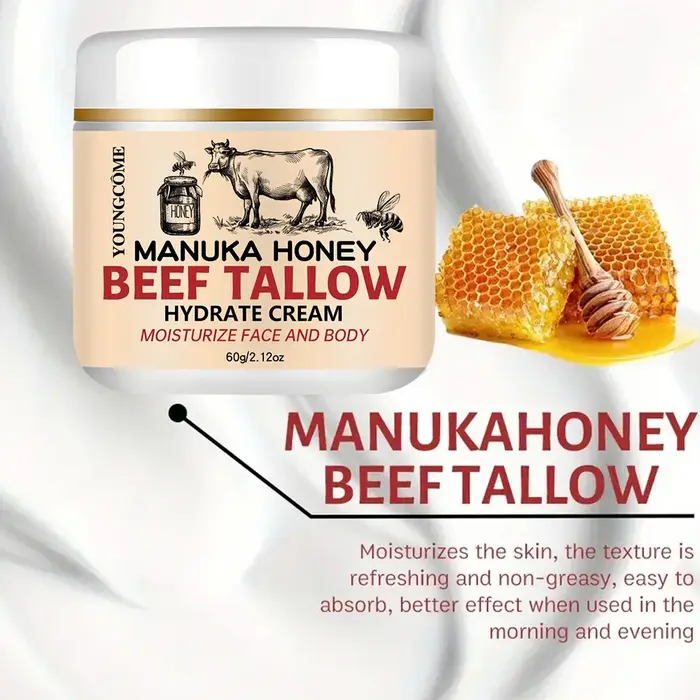 Manuka miel boeuf Tallow crème pour le visage hydratant