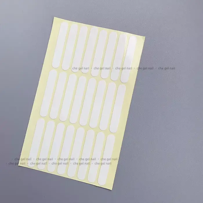 24 pièces/1 feuille de ruban adhésif pour faux ongles, présentoir de colle Double face collée, spect
