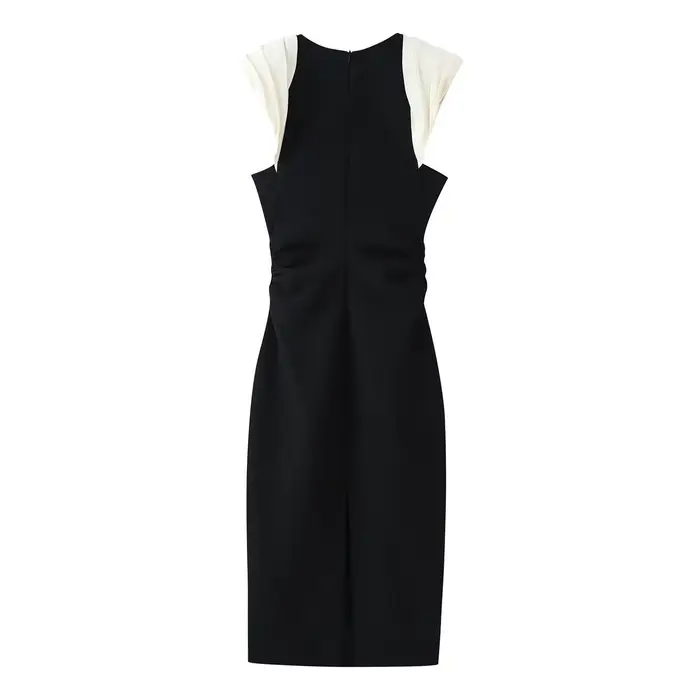 Robe longue de soirée moulante style français à effet amincissant