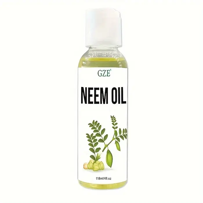 Huile de GZE Neem pour la peau, la croissance des cheveux non dilueuse pressée à froid, utilisée pou