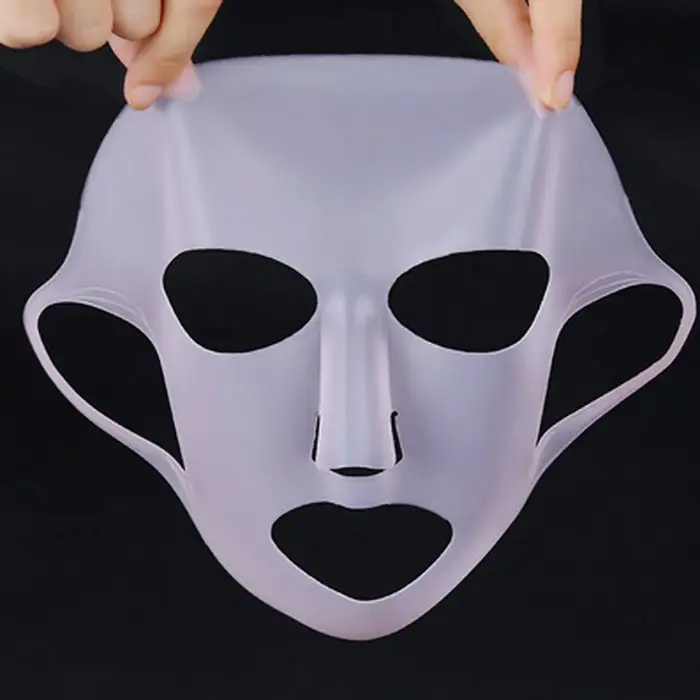 Silicone monde Silicone masque facial réutilisable hydratant Lifting raffermissant Anti-rides visage raffermissant feuille de Gel masque soins de la peau