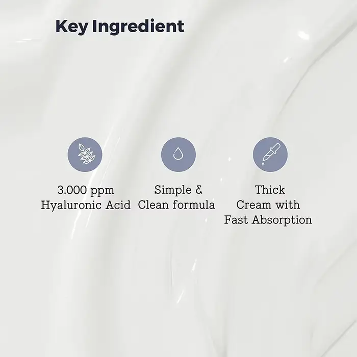 Crème visage à l'acide hyaluronique