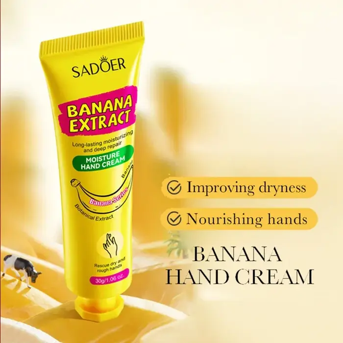 Crème pour les mains à la banane Sadoer