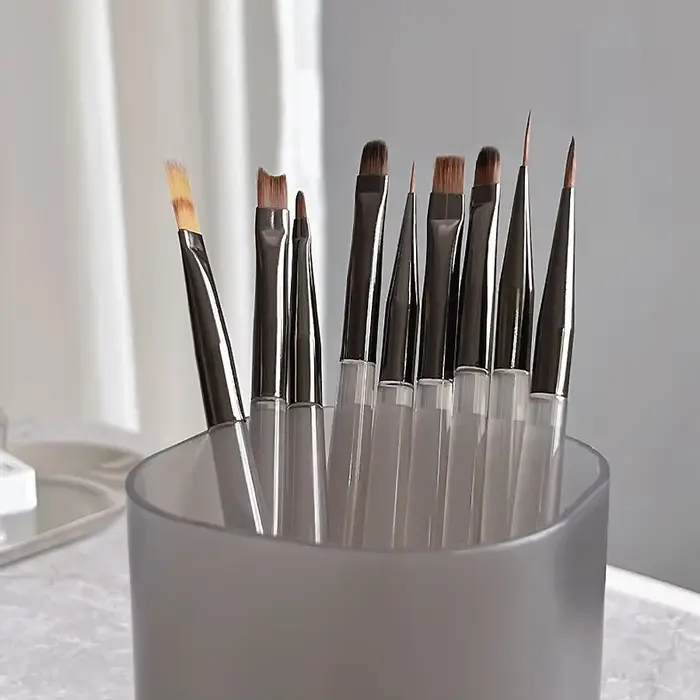 Ensemble de brosses à ongles en acrylique pour Gel UV, Extension de pointes d'ongles, outils de Salo
