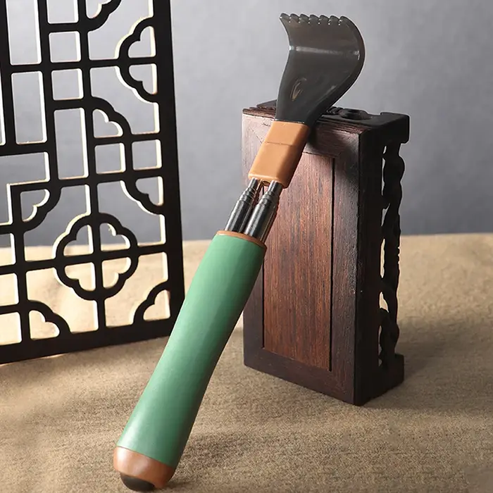 Gratte-dos télescopique Portable rétractable en acier inoxydable, outil de Massage des démangeaisons
