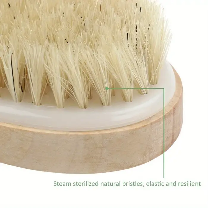 Brosse pour le corps sec à poils naturels