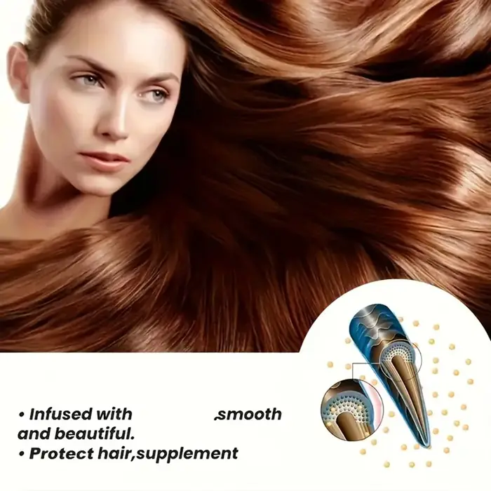 Réparateur Cheveux Abîmés Après-Shampoing Sans Rinçage 1+1 Pack 100g avec Biotine Collagène Acide Hyaluronique Vitamine C Kératine Hydratant Conditionnement Profond Pas Cher