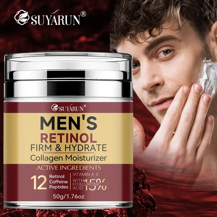 Crème pour le visage pour hommes au collagène et au rétinol – Anti-âge