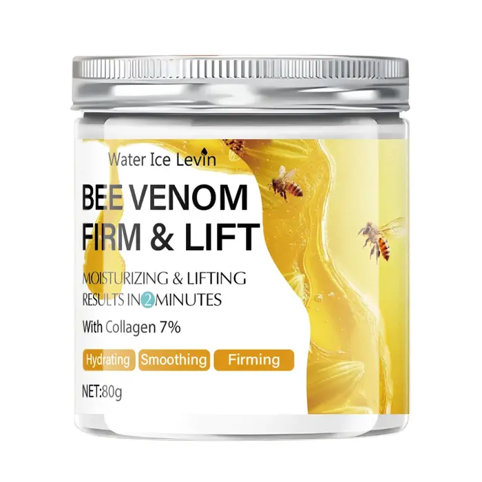 Crème raffermissante et liftante au venin d'abeille - 80g, s'absorbe en 2 minutes, non grasse et hyd