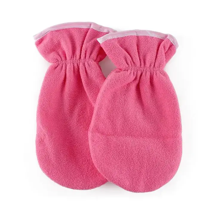 Gants de soins isolants en flanelle, 1 paire, ouverture élastique, Protection des ongles, thérapie d