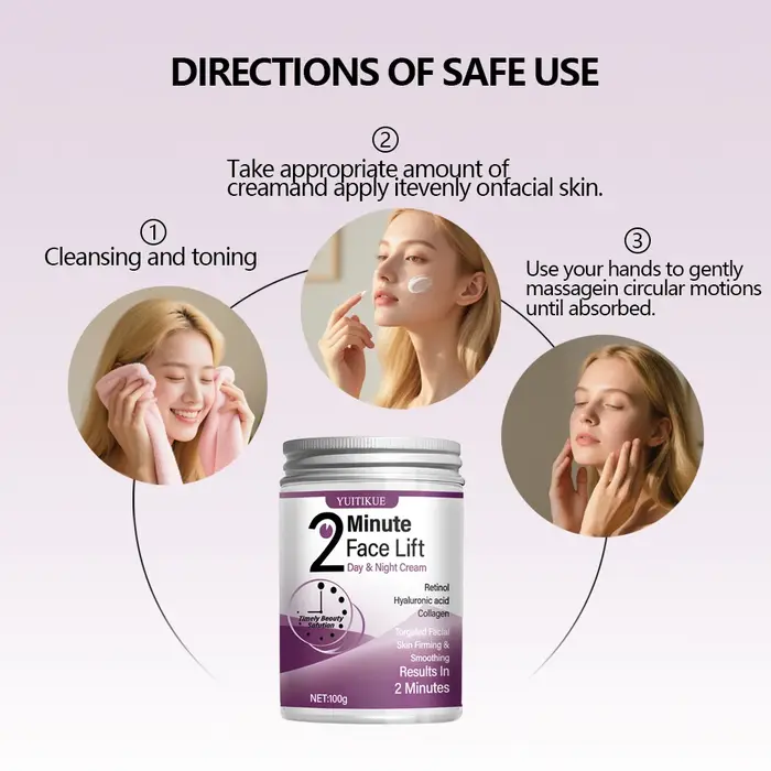 YUITIKUE Crème liftante 2 minutes 100 g - Rétinol et collagène