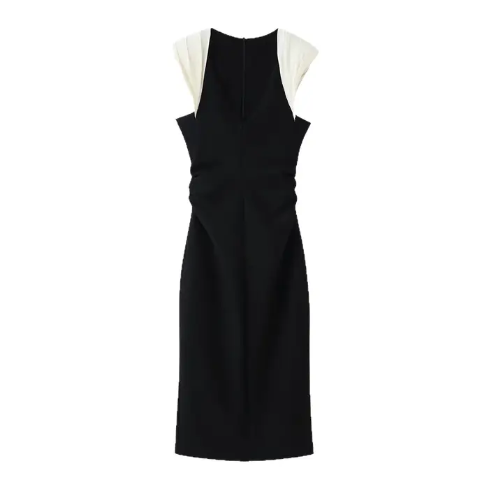 Robe longue de soirée moulante style français à effet amincissant