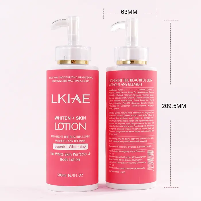 LKIAE Fair White Lotion pour le corps pour une peau brillante et saine