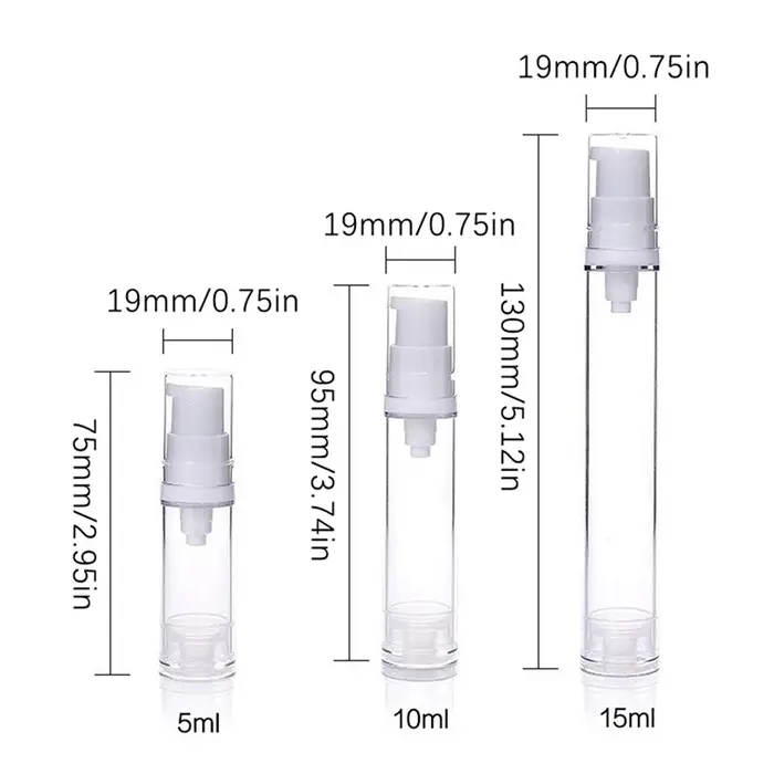 Bouteille sous vide 5/10/15ml