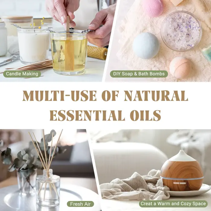 EUQEE 10ml huile essentielle Pure pour diffuseur d'aromathérapie-joim Eucalyptus encens cannelle lavande arôme huiles essentielles