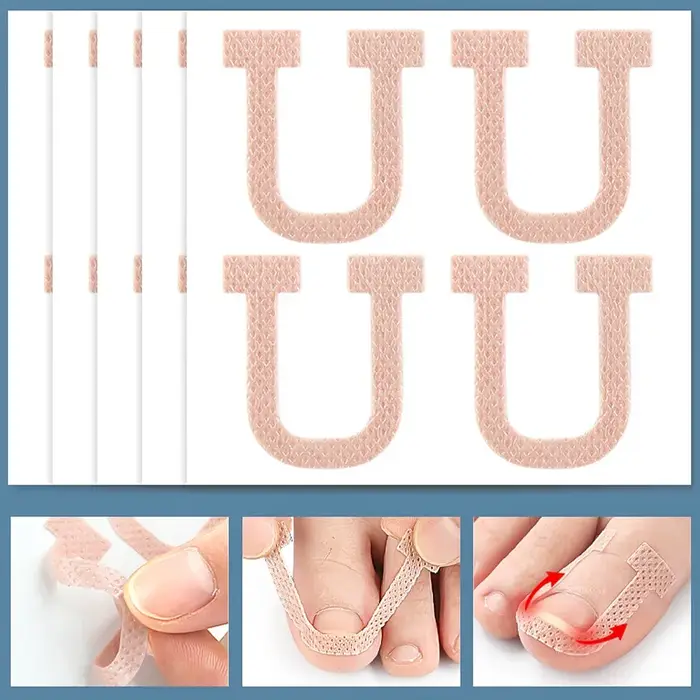 Autocollants de traitement des ongles incarnés