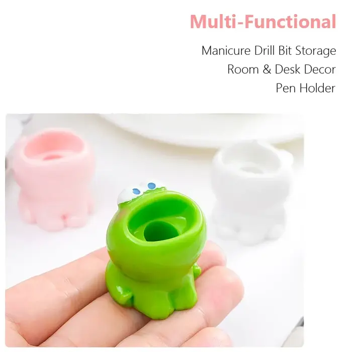 Porte-embout de tête de meulage pour Nail Art mignon, forets à ongles, support de manucure, mallette
