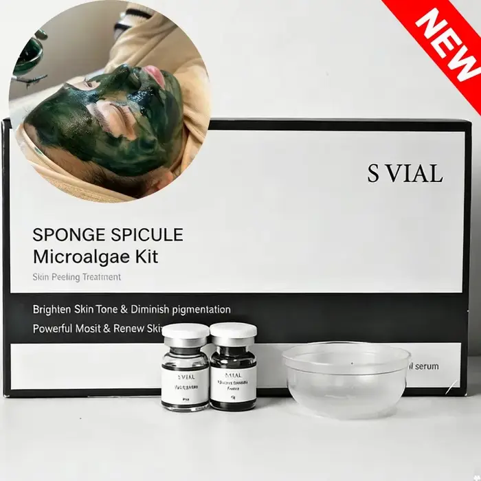 Kit de spicules d'éponge biomicrocristallines S VIAL pour nettoyer les pores
