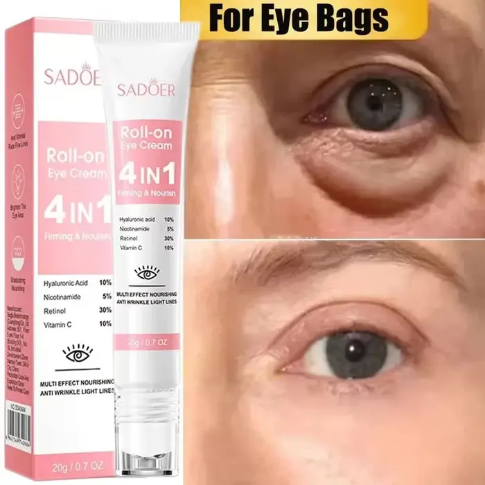 Sac pour les yeux instantané, crème anti-rides au rétinol, raffermissant, estompe les ridules, Anti-