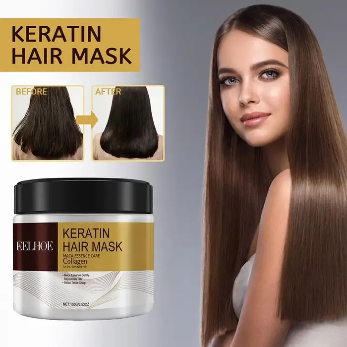 Masque capillaire au collagène et à la kératine