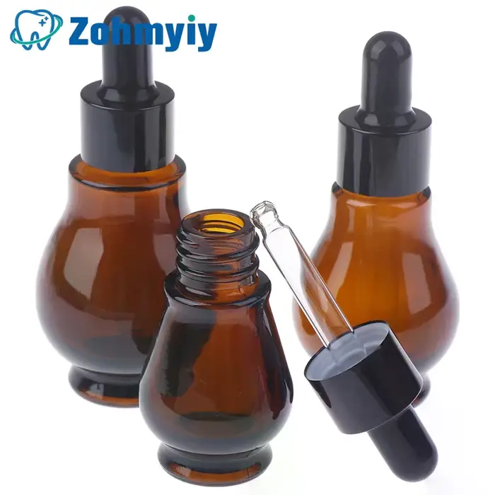 Flacons compte-gouttes vides en verre marron de 10/20/30ml