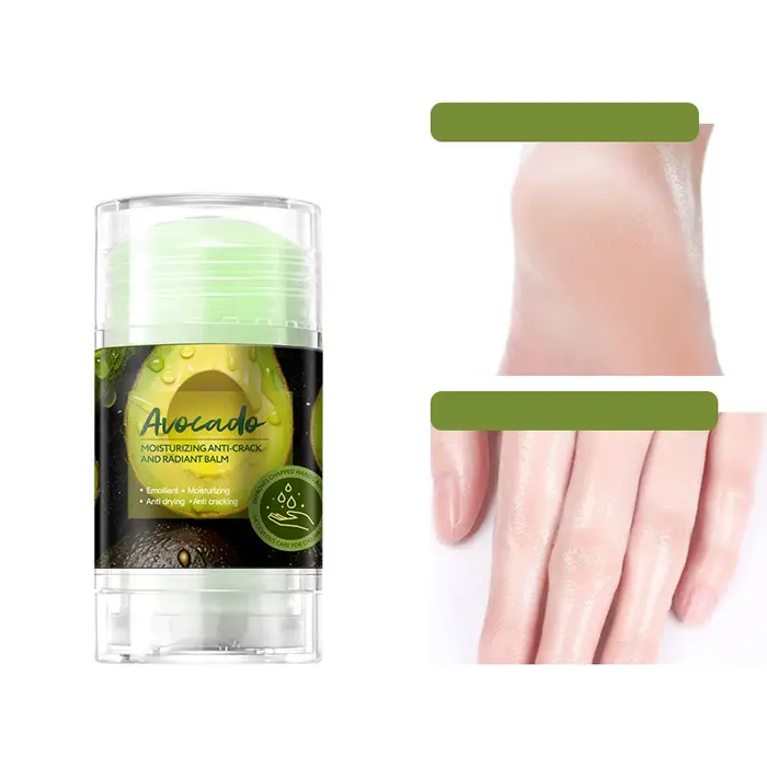 Crème anti-crevasses à l'avocat - Formule hydratante longue durée, anti-crevasses, soin de la peau d