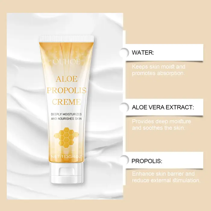 Crème hydratante à l'aloe vera et à la propolis