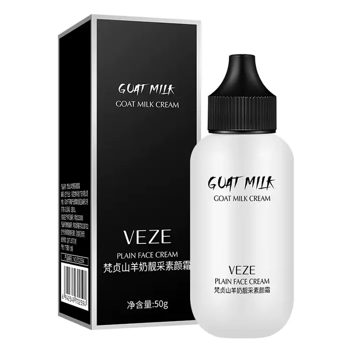 Fond de teint liquide mat pour le visage, crème au lait de chèvre, blanchiment naturel, couverture c