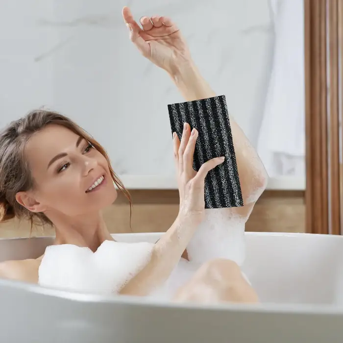 Serviette exfoliante pour le corps