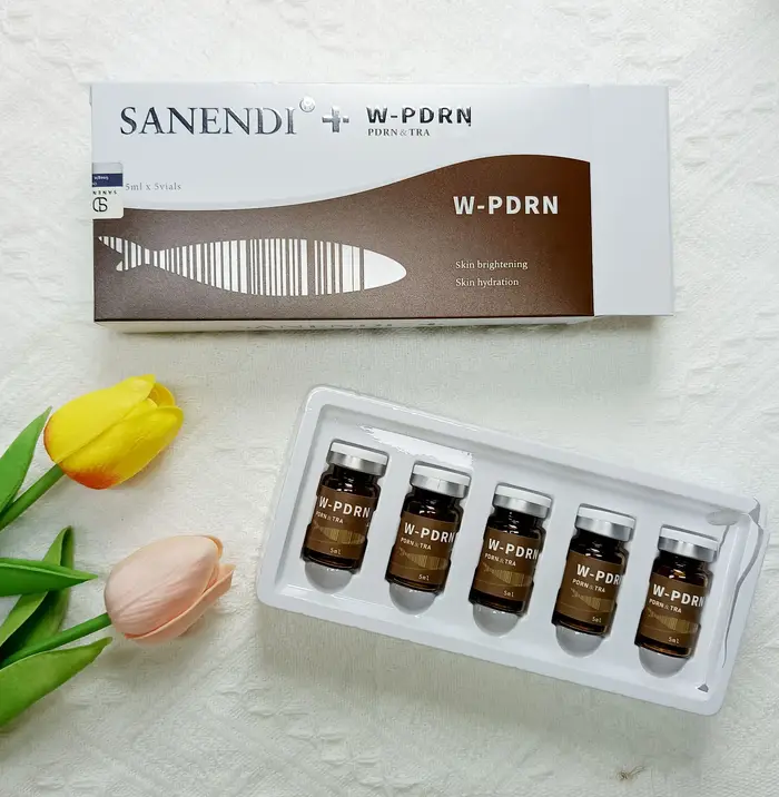 SANENDI PDRN Sérum ADN de Saumon Ampoule Lissante Solution Liquide Booster Capillaire Éclaircissant 