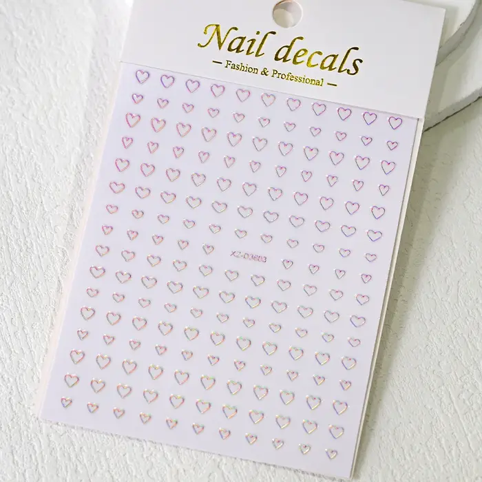 Autocollants pour ongles étoiles Laser 3D