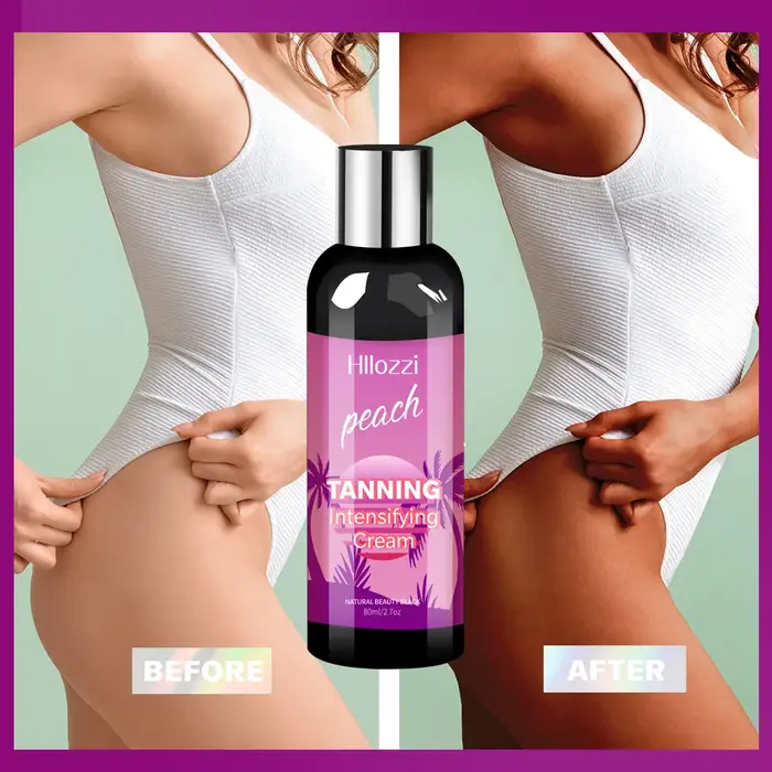 Crème bronzante pêche 2
